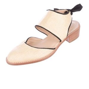 Loeffler Randall raffia sandal heels